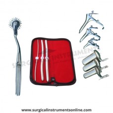 Hegar uterine dilator 3 pieces set,3-4, 9-10, 11-12, pinwheel, grave 3pcs, collin 3pcs